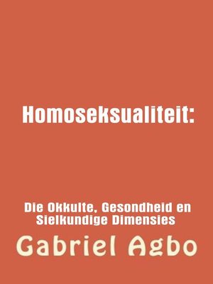 cover image of Homoseksualiteit